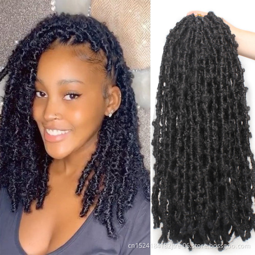 12 inch 18 inch 24 inch 26 inch big boho soft butterfly locs crochet hair braids, butterfly crochets loc twist with a wine color